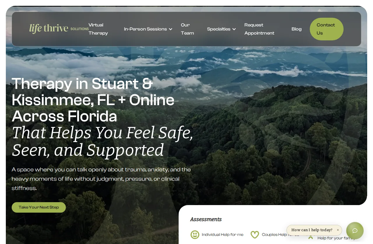 Life Thrive Solutions public website preview
